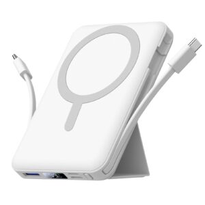 Azmuth Power Bank, für Magsafe Powerbank iPhone 10000mAh, Magnetische Power Bank Wireless Schnellladen mit LED Display Tragbares Ladegerät Akkuspack für iPhone 17/16/15/14/13/12/Pro/Pro Max