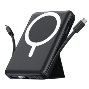 Azmuth Power Bank, für Magsafe Powerbank iPhone 10000mAh, Magnetische Power Bank Wireless Schnellladen mit LED Display Tragbares Ladegerät Akkuspack für iPhone 17/16/15/14/13/12/Pro/Pro Max