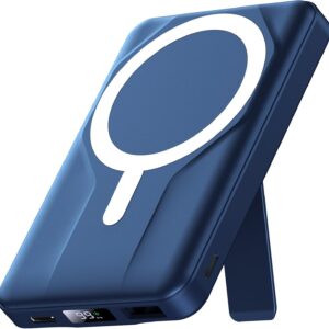 Azmuth Wireless Portable Charger with Stand, Slim 10000mAh Magnetic Power Bank for Magsafe, 22.5W Fast Charging Battery Pack with Digital Display Compatible with iPhone 17/16/15/14/13/12 Series